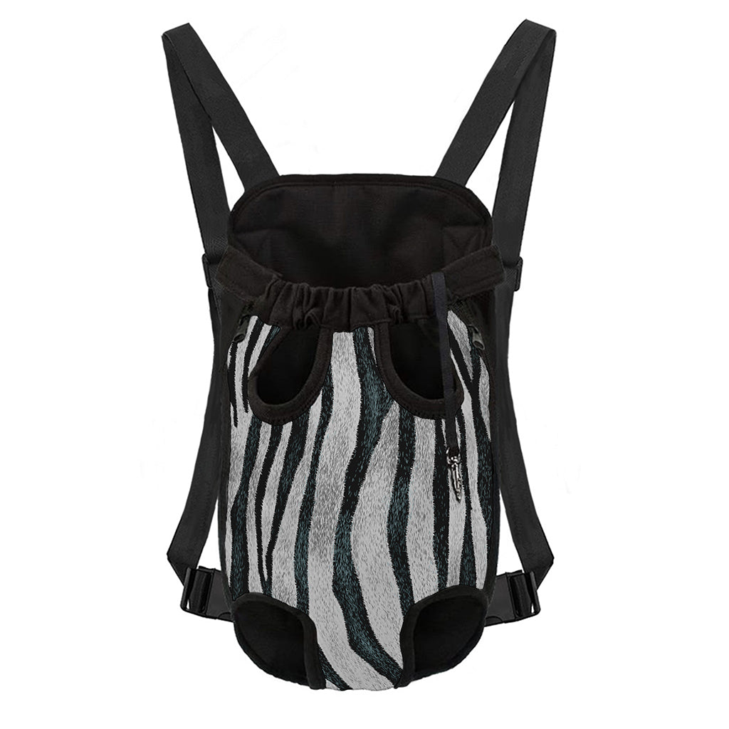 White Tiger Stripe Pattern Print Pet Carrier Backpack