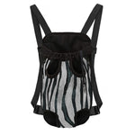 White Tiger Stripe Pattern Print Pet Carrier Backpack