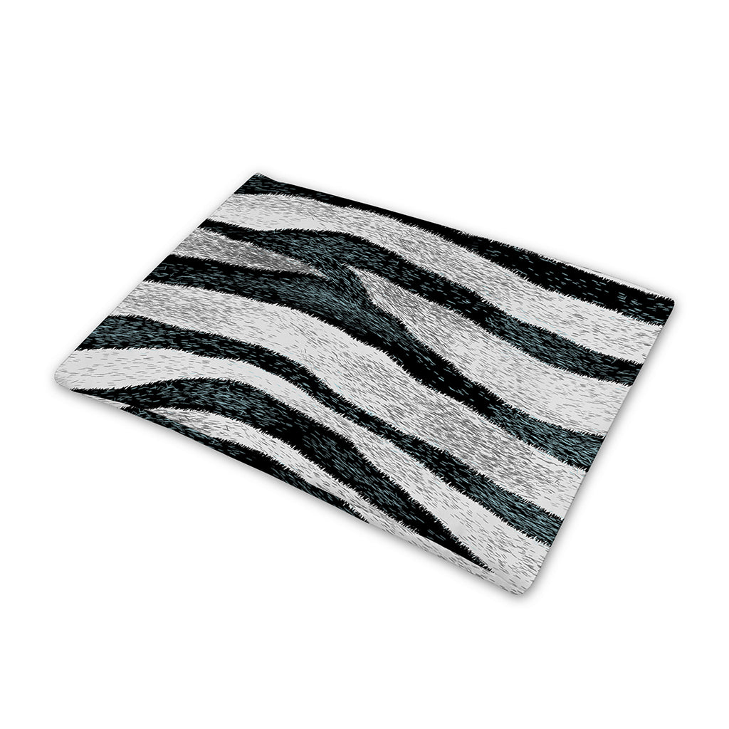 White Tiger Stripe Pattern Print Pet Cooling Mat Cover
