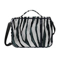 White Tiger Stripe Pattern Print Shoulder Strap Bible Bag