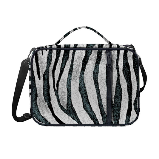 White Tiger Stripe Pattern Print Shoulder Strap Bible Bag