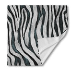 White Tiger Stripe Pattern Print Silk Bandana