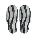 White Tiger Stripe Pattern Print Slippers