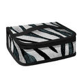 White Tiger Stripe Pattern Print Small Lunch Bag