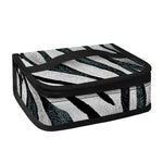 White Tiger Stripe Pattern Print Small Lunch Bag