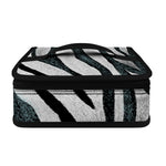 White Tiger Stripe Pattern Print Small Lunch Bag