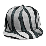 White Tiger Stripe Pattern Print Snapback Cap