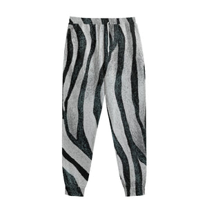 White Tiger Stripe Pattern Print Sweatpants