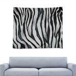 White Tiger Stripe Pattern Print Tapestry
