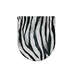 White Tiger Stripe Pattern Print Toilet Lid Cover