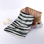 White Tiger Stripe Pattern Print Towel