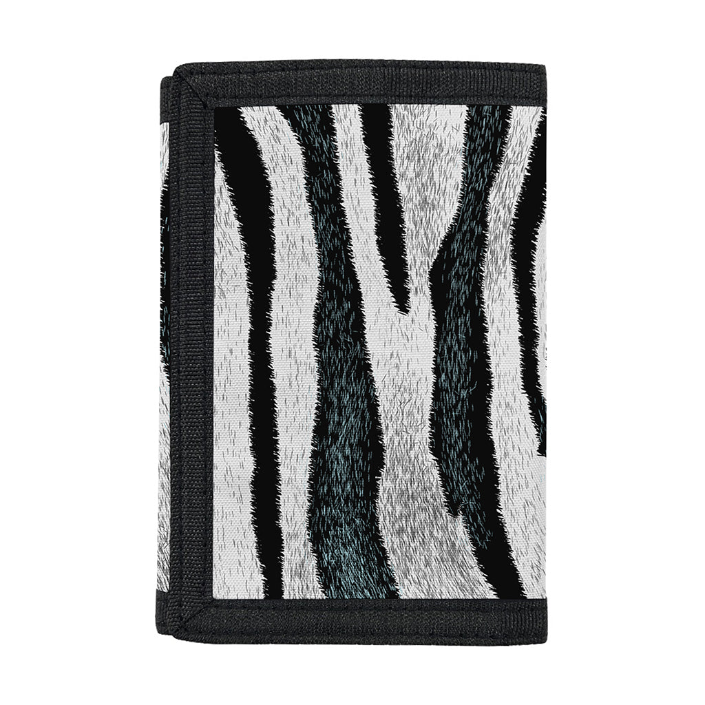 White Tiger Stripe Pattern Print Trifold Wallet