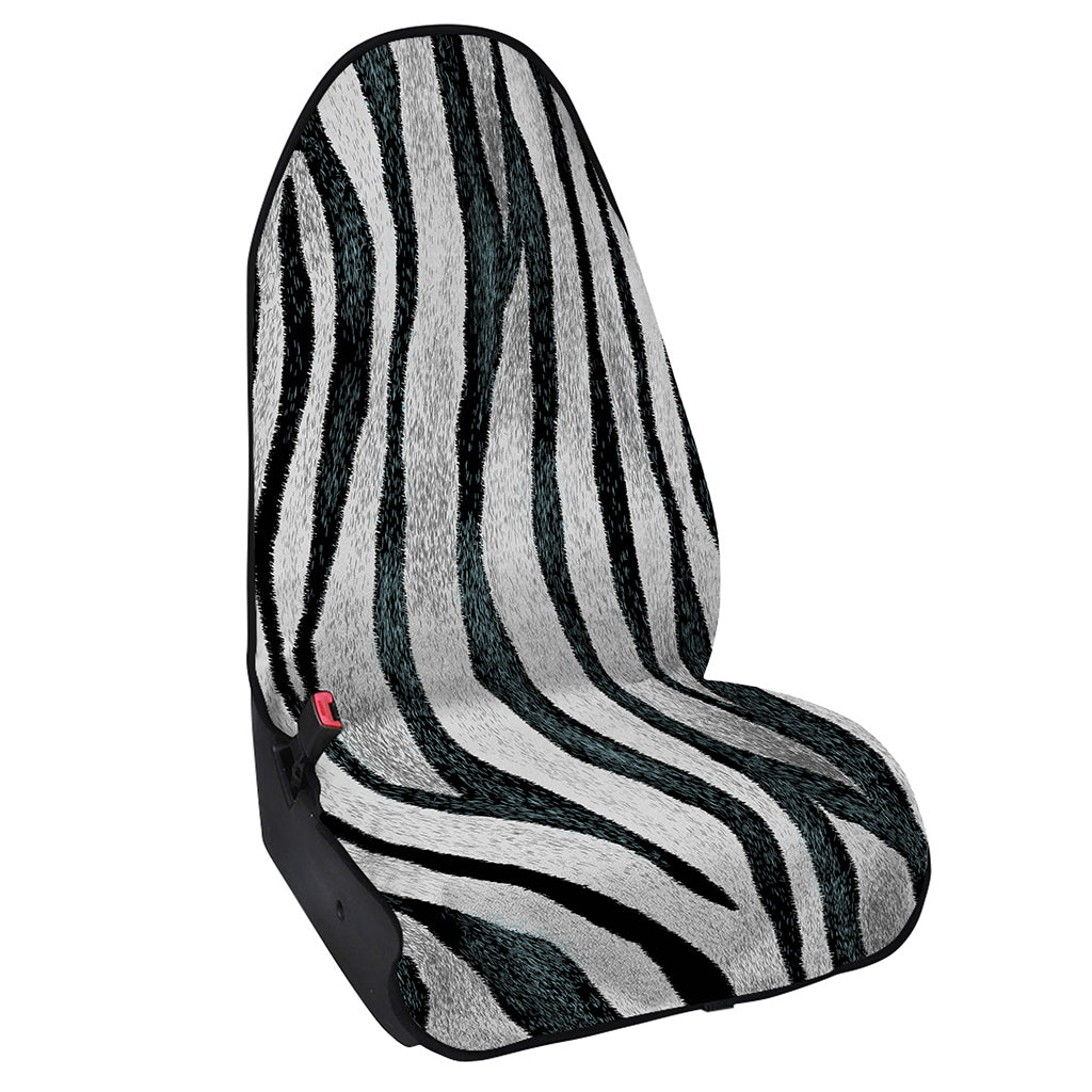 White Tiger Stripe Pattern Print Waterproof Car Seat Cover