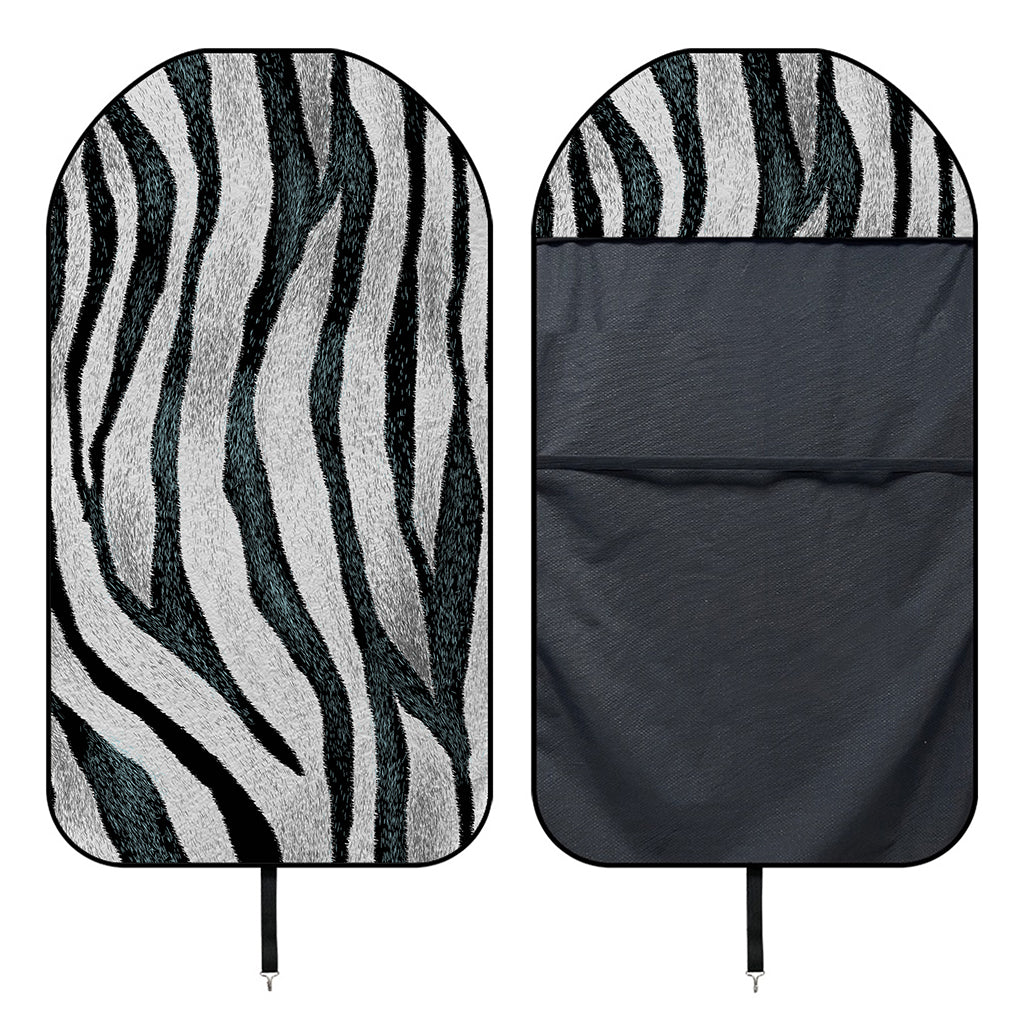 White Tiger Stripe Pattern Print Waterproof Car Seat Cover