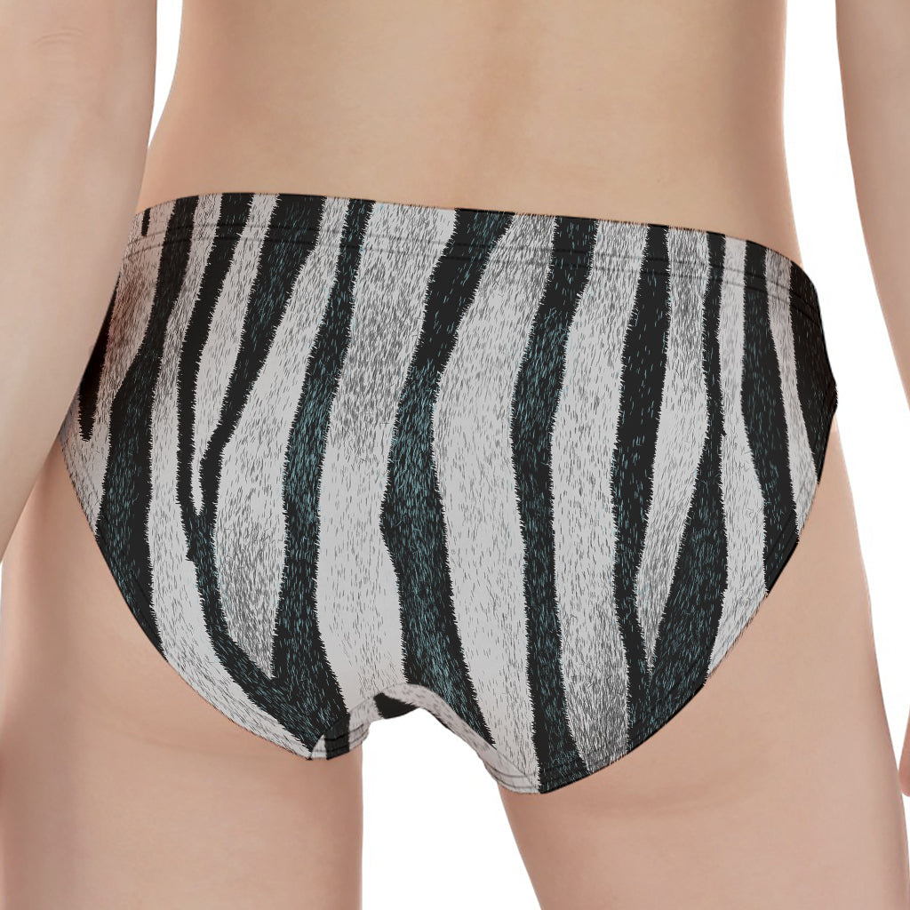 White Tiger Stripe Pattern Print Women's Panties