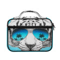 White Tiger With Sunglasses Print Briefcase Bible Bag