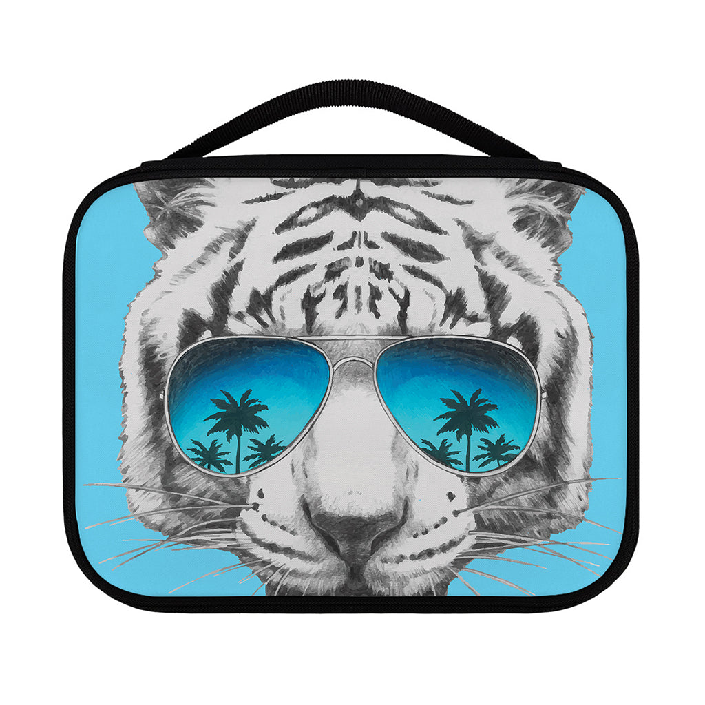 White Tiger With Sunglasses Print Classic Bible Case