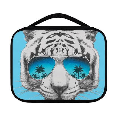 White Tiger With Sunglasses Print Classic Bible Case