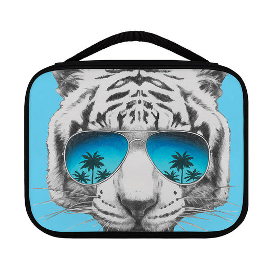White Tiger With Sunglasses Print Classic Bible Case