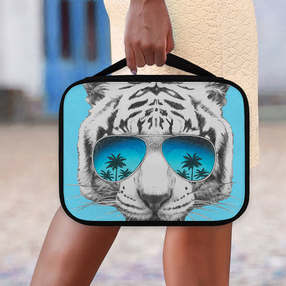 White Tiger With Sunglasses Print Classic Bible Case