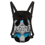White Tiger With Sunglasses Print Pet Carrier Backpack