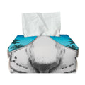 White Tiger With Sunglasses Print Rectangle Tissue Box Cover