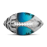 White Tiger With Sunglasses Print Rugby Ball