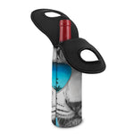 White Tiger With Sunglasses Print Single Neoprene Wine Tote