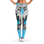 White Tiger With Sunglasses Print Women's Leggings