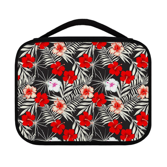 White Tropical Hibiscus Pattern Print Classic Bible Case