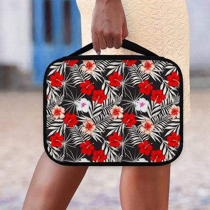 White Tropical Hibiscus Pattern Print Classic Bible Case