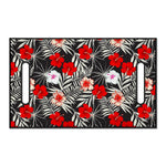 White Tropical Hibiscus Pattern Print Golf Cart Seat Cover