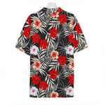 White Tropical Hibiscus Pattern Print Hawaiian Shirt