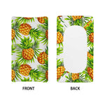 White Tropical Pineapple Pattern Print Changing Pad Cover