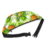 White Tropical Pineapple Pattern Print Fanny Pack