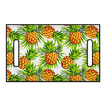 White Tropical Pineapple Pattern Print Golf Cart Seat Cover