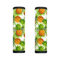 White Tropical Pineapple Pattern Print Handle Covers