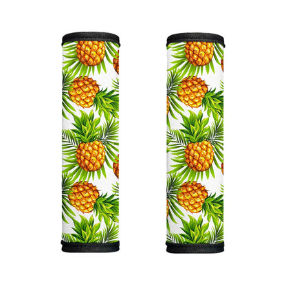 White Tropical Pineapple Pattern Print Handle Covers