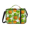 White Tropical Pineapple Pattern Print Shoulder Strap Bible Bag