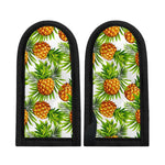 White Tropical Pineapple Pattern Print Skillet Handle Cover