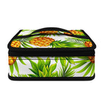White Tropical Pineapple Pattern Print Small Lunch Bag