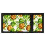 White Tropical Pineapple Pattern Print Trifold Wallet