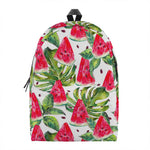 White Tropical Watermelon Pattern Print Backpack