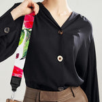 White Tropical Watermelon Pattern Print Bag Strap