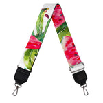 White Tropical Watermelon Pattern Print Bag Strap