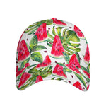 White Tropical Watermelon Pattern Print Baseball Cap