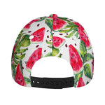 White Tropical Watermelon Pattern Print Baseball Cap