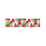 White Tropical Watermelon Pattern Print Bed Runner