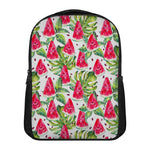 White Tropical Watermelon Pattern Print Casual Backpack