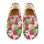 White Tropical Watermelon Pattern Print Casual Shoes